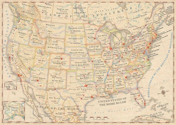 Infográfico: o significado literal de cada nome de estado nos EUA