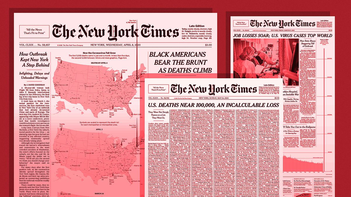 Por que 'The New York Times' reinventou sua primeira página para cobrir COVID-19