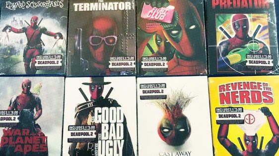 Deadpool, Walmart'ta satılan 16 filmin DVD kapaklarını kaçırdı