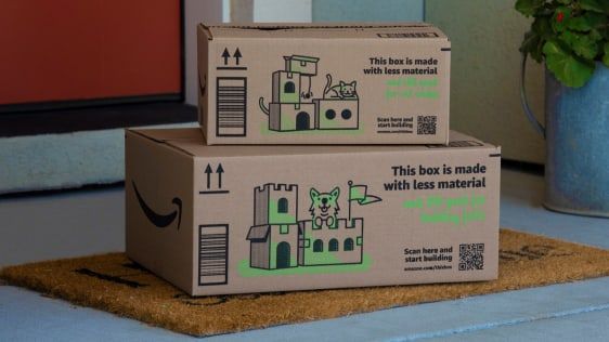 Dentro la ricerca di Amazon per usare meno cartone