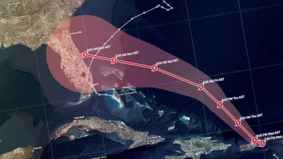 ¿Quiénes se verán afectados por el huracán Dorian? Este mapa te dirá