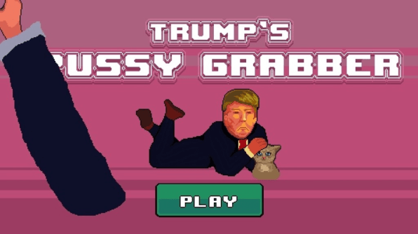 Jocul video Donald Trump vă permite să-i apucați de știți-ce
