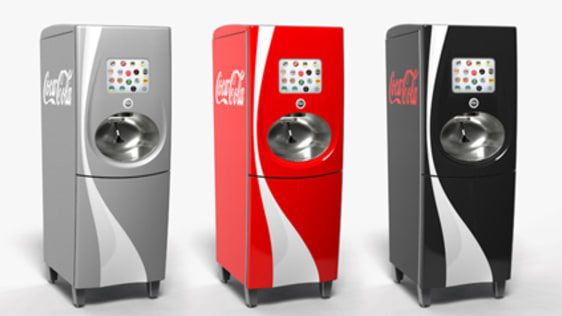 Fonte de refrigerante Freestyle interativo de 100 sabores da Coca-Cola em ação [vídeo]